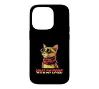 Carcasa para iPhone 14 Pro ¿Qué Estoy Haciendo con mis Vidas (Funny Cat Graphic)