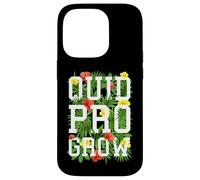 Carcasa para iPhone 14 Pro Quid Pro Grow Gardener - Flores de jardín con Texto Floral