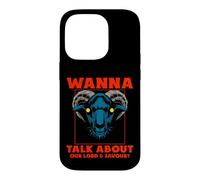 Carcasa para iPhone 14 Pro ¿Quieres Hablar de Nuestro Señor? Satanic Goat Baphomet