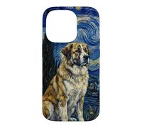Carcasa para iPhone 14 Pro Rafeiro do Alentejo Perro Van Gogh Noche Estrellada