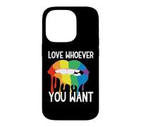 Carcasa para iPhone 14 Pro Rainbow Love Lips Adulto Orgullo Fiesta Lesbianas Queer CSD LGBT