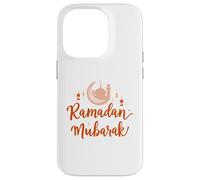 Carcasa para iPhone 14 Pro Ramadán Mubarak Feliz Ayuno Luna Creciente Islámico Musulmán
