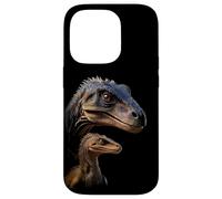 Carcasa para iPhone 14 Pro Raptor Dad/Mom & Baby Graphic Design Adult & Kids (Black)