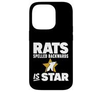 Carcasa para iPhone 14 Pro Rats Spelled Backwards is Star Meme Rat Animal Lover