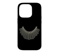 Carcasa para iPhone 14 Pro RBG Ruth Bader Ginsburg Dissent Collar patrón
