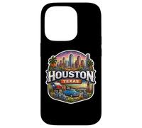 Carcasa para iPhone 14 Pro Recuerdo de Houston Texas City State Vintage Viaje Memorabilia