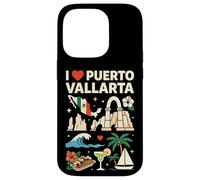 Carcasa para iPhone 14 Pro Recuerdo de Viaje I Love Puerto Vallarta México
