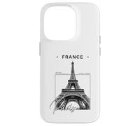 Carcasa para iPhone 14 Pro Recuerdo Minimalista de Viaje de la Torre Eiffel de París