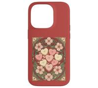 Carcasa para iPhone 14 Pro Recuerdos en Forma de corazón y Flores Art Nouveau