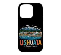 Carcasa para iPhone 14 Pro Regalo de Recuerdo de Viaje Dibujado a Mano de Ushuaia Argentina