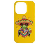 Carcasa para iPhone 14 Pro Relax - Gringo - Un Divertido Lagarto en un Poncho y un Sombrero