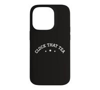 Carcasa para iPhone 14 Pro Reloj Que Té Meme Adolescente Mentiras Tween Chismes Gen Z Argot Verdad