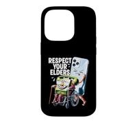Carcasa para iPhone 14 Pro Respeta a Tus Ancianos Teléfono rotativo Vs Smartphone Humor Seniors