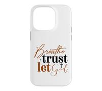 Carcasa para iPhone 14 Pro Respira Confianza Deja Que Dios Fe Cristiana
