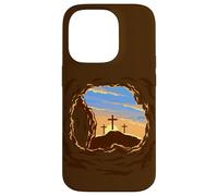 Carcasa para iPhone 14 Pro Resurrection Sunday Cross of Jesus Christ Empty Tomb Faith