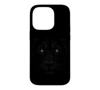 Carcasa para iPhone 14 Pro Retrato de Cara de león Realista Oscuro