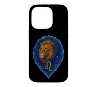 Carcasa para iPhone 14 Pro Retrato León Acuarela Leo Zodiaco
