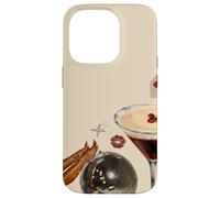 Carcasa para iPhone 14 Pro Retro Espresso Martini Disco Ball Stars Verano Estética