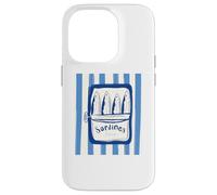 Carcasa para iPhone 14 Pro Retro Graphic Sardines Tinned Fish for Men and Women
