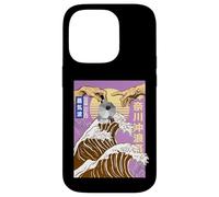 Carcasa para iPhone 14 Pro Retro Otaku Vaporwave Kanji Michelangelo Japón Wave café