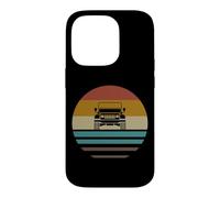 Carcasa para iPhone 14 Pro Retro Vintage Sunset 4x4 Coche Off Road Wave