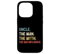 Carcasa para iPhone 14 Pro Retro Vintage Uncle The Man The Myth The Bad Influence
