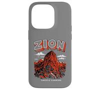 Carcasa para iPhone 14 Pro Retro Zion National Park Vintage Style Angels Landing Utah