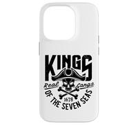 Carcasa para iPhone 14 Pro Rey de los Siete Mares Salvaje Abstracto Cráneo Real Gangs
