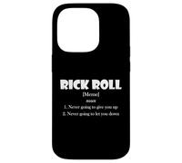 Carcasa para iPhone 14 Pro Rick Roll Definition Funny Early 2000's Prank Meme Rick Roll