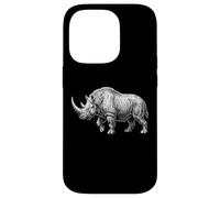 Carcasa para iPhone 14 Pro Rinoceronte lanudo Edad de Hielo Megafauna Animal Prehistórico