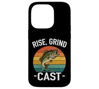 Carcasa para iPhone 14 Pro Rise Grind Cast Amante de la Pesca Pescado Susurrador Aventuras Lago
