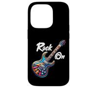 Carcasa para iPhone 14 Pro Rock On Guitar Band Funny Rock Guitarrista Niñas Niños Niños