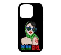 Carcasa para iPhone 14 Pro Roma Traveller Girl - Romani Flag Proud Womens