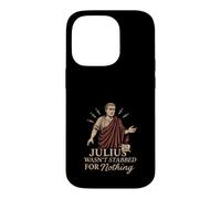 Carcasa para iPhone 14 Pro Romana Historia SPQR Julio César Latino Meme Idea de Regalo