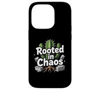 Carcasa para iPhone 14 Pro Rooted in Chaos Funny Cactus Gardener Graphic
