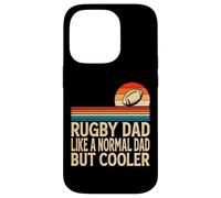 Carcasa para iPhone 14 Pro Rugby Dad Like A Normal Dad But Cooler - Funny Father's Day