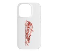Carcasa para iPhone 14 Pro Sak Yant Suea Krajone Tigre Saltando Tatuaje Tailandia