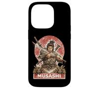 Carcasa para iPhone 14 Pro Samurai Warrior Musashi, Luchador de Espadas japonés