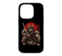 Carcasa para iPhone 14 Pro Samurai Wolf Guerrero Japonés Katana Art