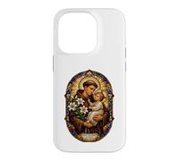 Carcasa para iPhone 14 Pro San Antonio De Padua Reza por Nosotros Sagrado Mosaico Arte Fe