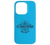 Carcasa para iPhone 14 Pro San Cristóbal ruega por Nosotros Cruz católica