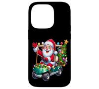 Carcasa para iPhone 14 Pro Santa Golf Cart pueblos Paseo de Vacaciones de Navidad SantaCon
