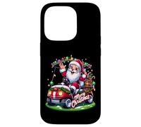 Carcasa para iPhone 14 Pro Santa Golf Cart pueblos Paseo de Vacaciones de Navidad SantaCon
