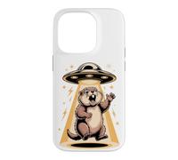 Carcasa para iPhone 14 Pro Screaming Marmot UFO Alien Groundhog Meme