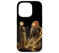 Carcasa para iPhone 14 Pro Sekhmet Bastet ISIS Diosa Africana Kemetic Egipto Arte