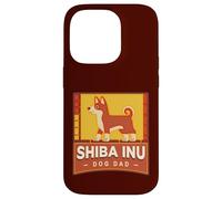 Carcasa para iPhone 14 Pro Shiba Inu Dog Dad Fun Colorido Retro