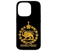 Carcasa para iPhone 14 Pro Shir o Khorshid Nowruz Pirouz Lion & Sun Año Nuevo Persa