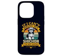 Carcasa para iPhone 14 Pro Si no Puedo traer a mi Perro Shichon, no voy a ser Perro Retro