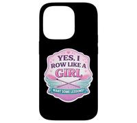 Carcasa para iPhone 14 Pro Sí, Remo como una Chica Quiero Algunas lecciones Equipo de Remo Divertido
