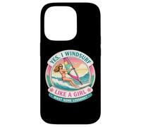 Carcasa para iPhone 14 Pro Si Yo Windsurf como Una Chica Quiero Algunas Lecciones Chiste Windsurfista